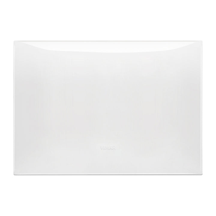 Placa Blanco Glossy (Total Look) fabricada en tecnopolímer, línea NeveUp de Vimar