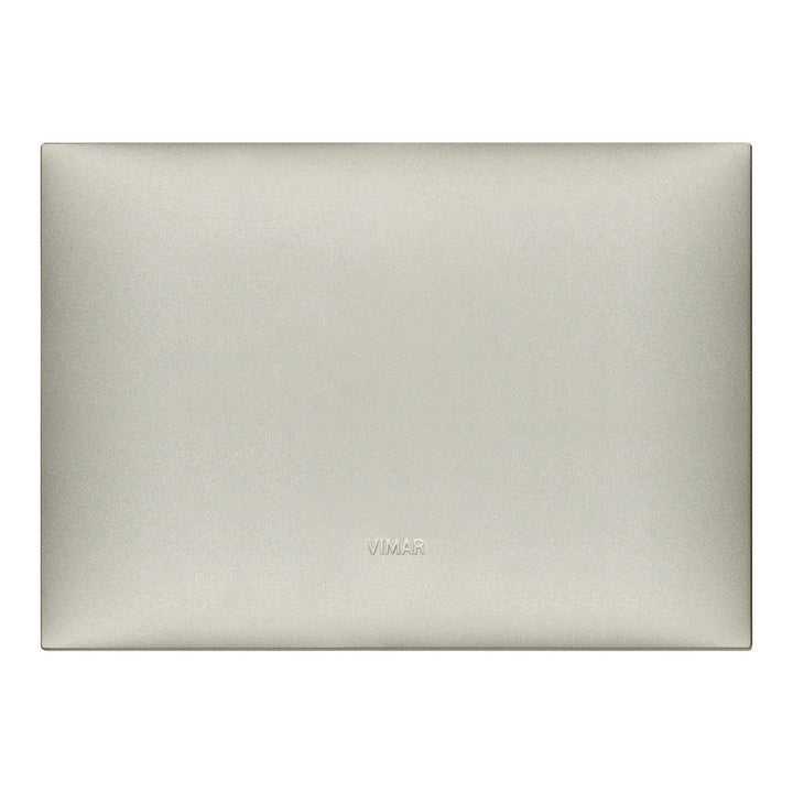 Placa Níquel Mate fabricada en tecnopolímero, línea NeveUp de Vimar