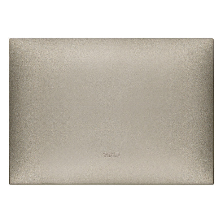 Placa Titanio Mate fabricada en tecnopolímero, línea NeveUp de Vimar