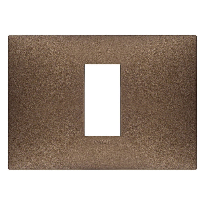 Placa Cobre Mate fabricada en tecnopolímero, línea NeveUp de Vimar