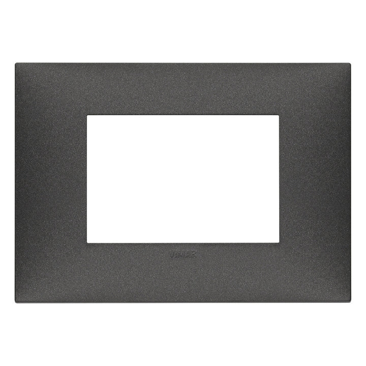 Placa Carbon Mate (Total Look) fabricada en tecnopolímero, línea NeveUp de Vimar