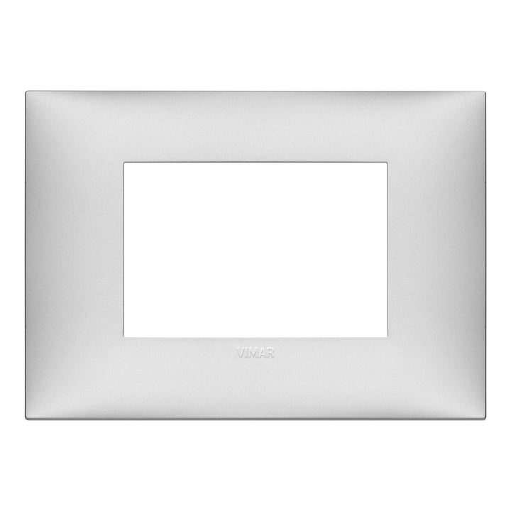 Placa Plata Mate fabricada en tecnopolímero, línea NeveUp de Vimar