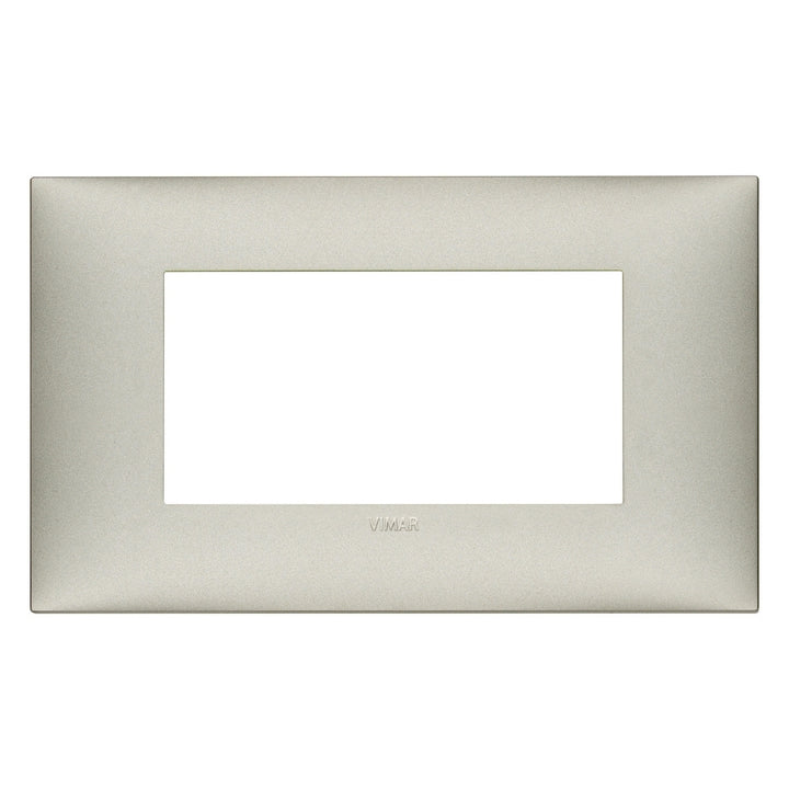 Placa Níquel Mate fabricada en tecnopolímero, línea NeveUp de Vimar