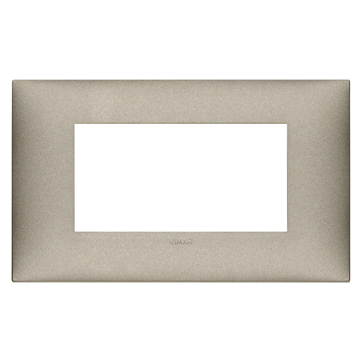 Placa Titanio Mate fabricada en tecnopolímero, línea NeveUp de Vimar