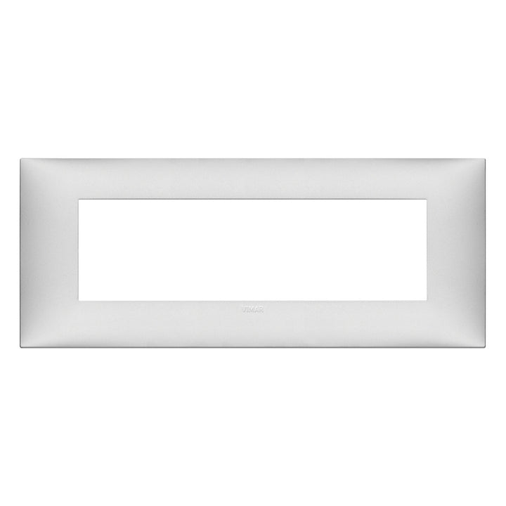 Placa Plata Mate fabricada en tecnopolímero, línea NeveUp de Vimar