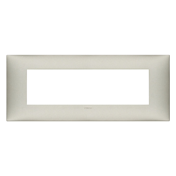 Placa Níquel Mate fabricada en tecnopolímero, línea NeveUp de Vimar