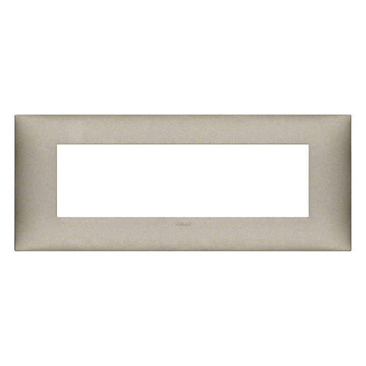 Placa Titanio Mate fabricada en tecnopolímero, línea NeveUp de Vimar
