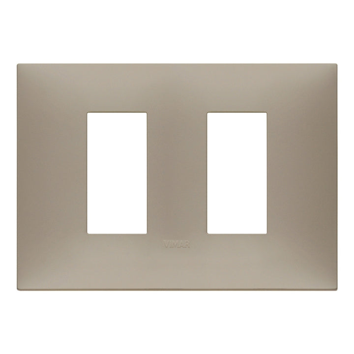 Placa Tórtola Mate fabricada en tecnopolímero, línea NeveUp de Vimar