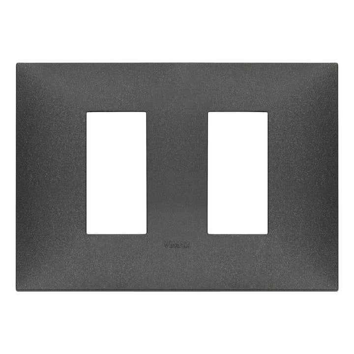 Placa Carbon Mate (Total Look) fabricada en tecnopolímero, línea NeveUp de Vimar