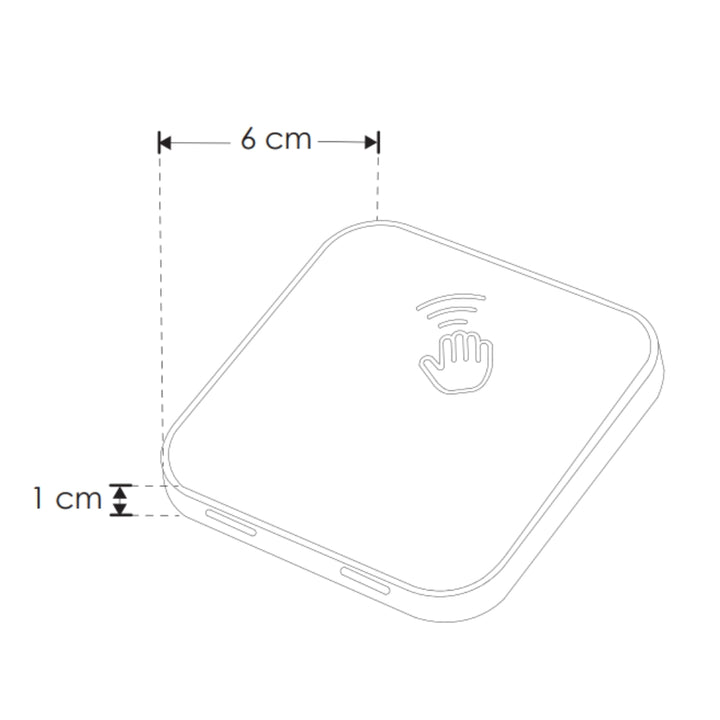 Sensor de mano para fuente de poder de la serie CPGAB (requiere receptor modelo ILUSWRCVGAB, se vende por separado), incluye cable USB para carga y soporte magnético de iLumileds