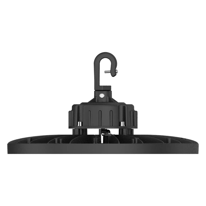 High Bay HB PFM flujo seleccionable (80W-13,600lm, 100W-17,000lm, 120W-20,400lm) 120-277V, CCT ajustable (4000K, 5000K, 6500K) 0-10VDC, incluye base para PIR SENSOR (se vende por separado) de Ledvance