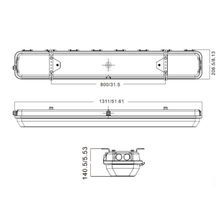 LINEAR HAZARDOUS 60W 120° 9mil lm, 5000K 100-277V / 277-480V de Ledvance