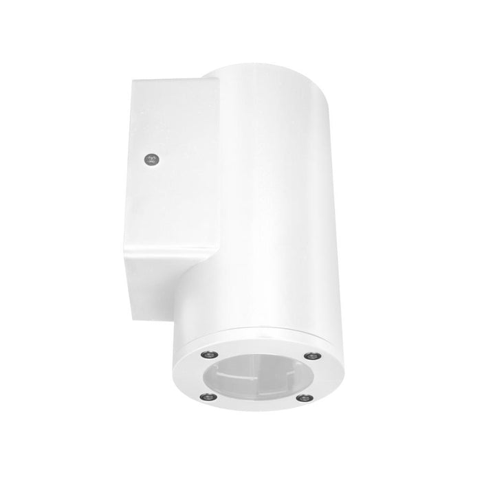 Luminario cilíndrico DOLI para foco MR16 GU10 acabado negro o blanco de Auro