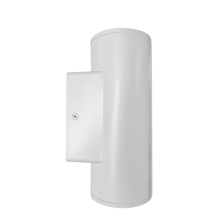 Luminario cilíndrico DOLI bidireccional para foco MR16 GU10 acabado negro o blanco de Auro