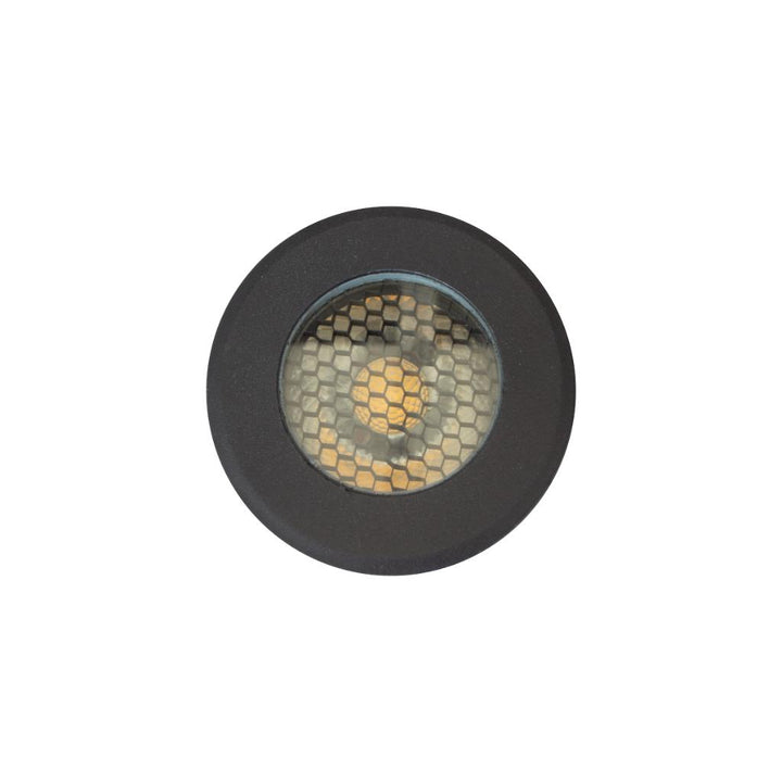 Luminario MALY 5W 30° para empotrar en piso bajo deslumbramiento (con louver honeycomb) luz cálida (3000K), 100-240V, acabado negro de AURO Lighting