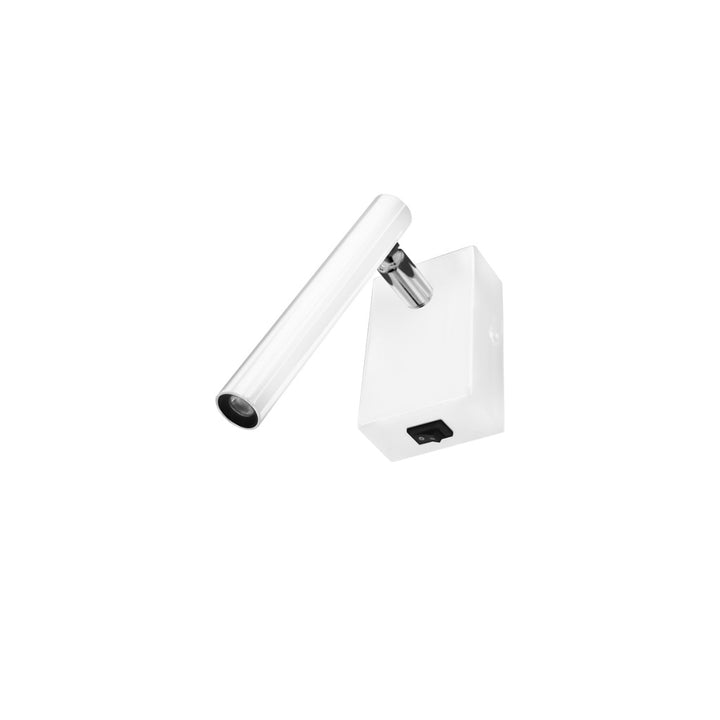 Luminario para lectura de sobreponer en muro TANAI 3W 30° luz cálida dirigible y orientable, con apagador local, opciones acabado negro y blanco de AURO Lighting