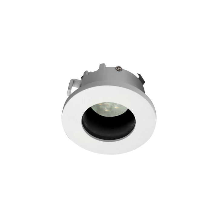 Downlight para zonas húmedas DOCCIA para GU10, IP 55, acabado blanco o negro de AURO Lighting