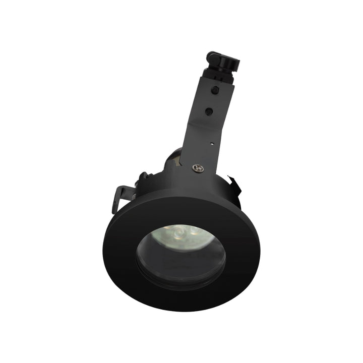 Downlight para zonas húmedas DOCCIA para GU10, IP 55, acabado blanco o negro de AURO Lighting