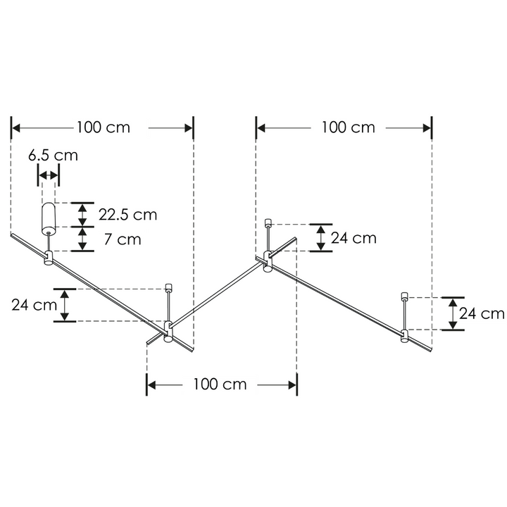 Tadema 3L. Base de sujeción acabado dorado para módulos ILUEUR9028 incluye fuente de alimentación 60W (48W máx.) 100-240V 24V línea Europa iLumileds