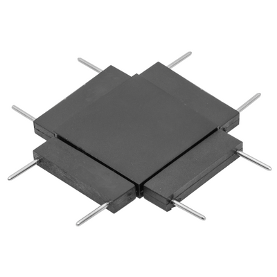 Kit de cople en forma de X conexión horizontal, mecánico y electrificado, para mini riel magnético ILUTMAGMINI30 de iLumileds