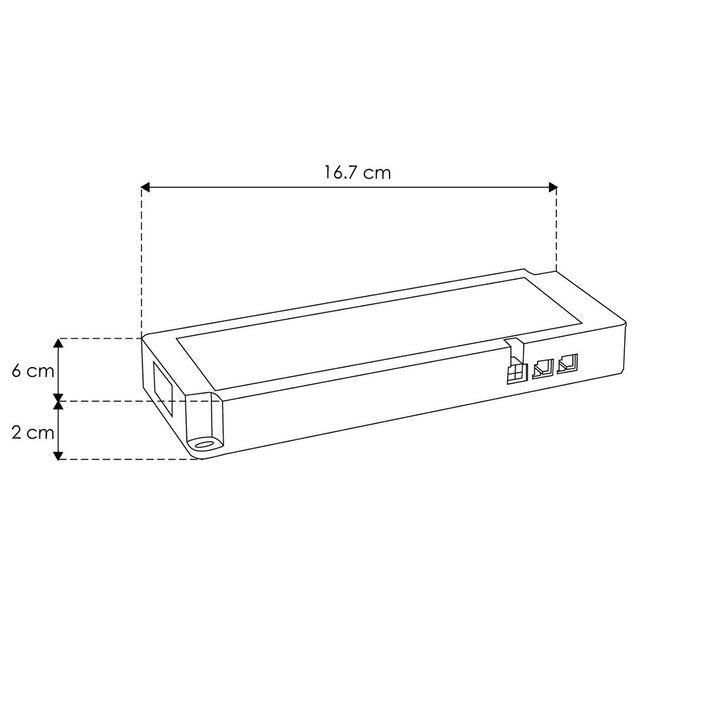 Fuente de alimentación conmutada 60W (48W máx) 24Vcc, para instalación en mobiliario, 100 - 240Vca, incluye cable de alimentación de 1m de largo con clavija de iLumileds