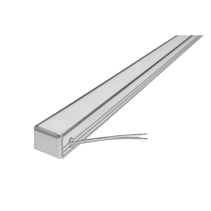 Perfil de aluminio integrado 10W DXAP01100. -Largo 1m A:1.7cm Al:1.2cm-, opción solor de luz cálido (2700K) y neutro (4100K) con alimentación lateral, 127Vca de iLumileds