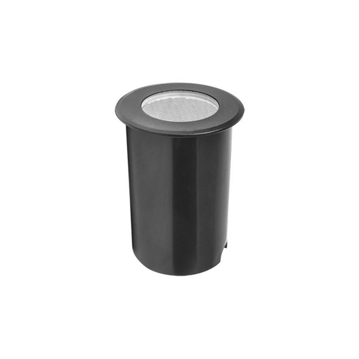 Luminario circular integrado 10W luz cálida (3000K) 36° para empotrar en piso (incluye housing) con accesorio anti-deslumbramiento de iLumileds