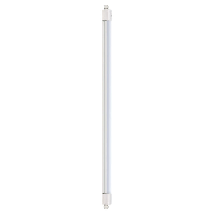 Luminario Storm Linear con sensor de presencia infrarrojo 36W luz neutra fría (5000K) 120-277V preparado para conexión continua entre luminarios de Luceco
