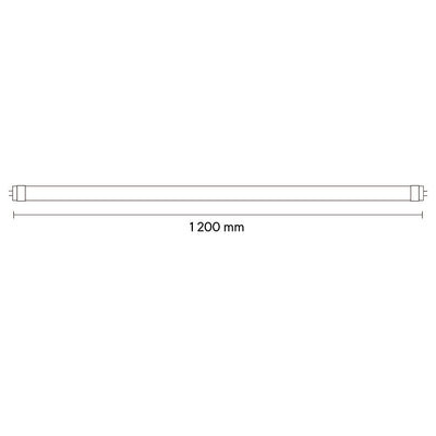 Tubo LED T8 EVERTUBE HO 18W color de luz neutro frío (6500K) G13 90-290V FP:0.9 2,340lm 40mil hr de Megamex