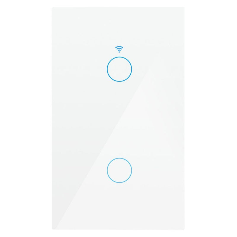 Interruptor Smart WiFi doble con neutro opción acabado blanco o negro de ICON