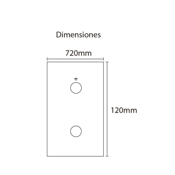 Interruptor Smart WiFi doble con neutro opción acabado blanco o negro de ICON