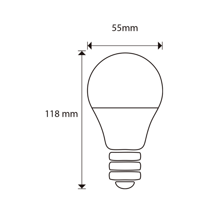 Bulbo ECO 10W A60 E26 127V luz fría o cálida de ICON