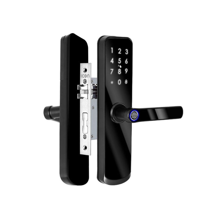 Cerradura larga Smart WiFi, con panel numérico, lector de huella, apartura remota y más... de ICON