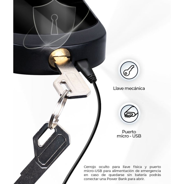 Cerradura inteligente WiFi 22 x 7 x 2 cm de ICON