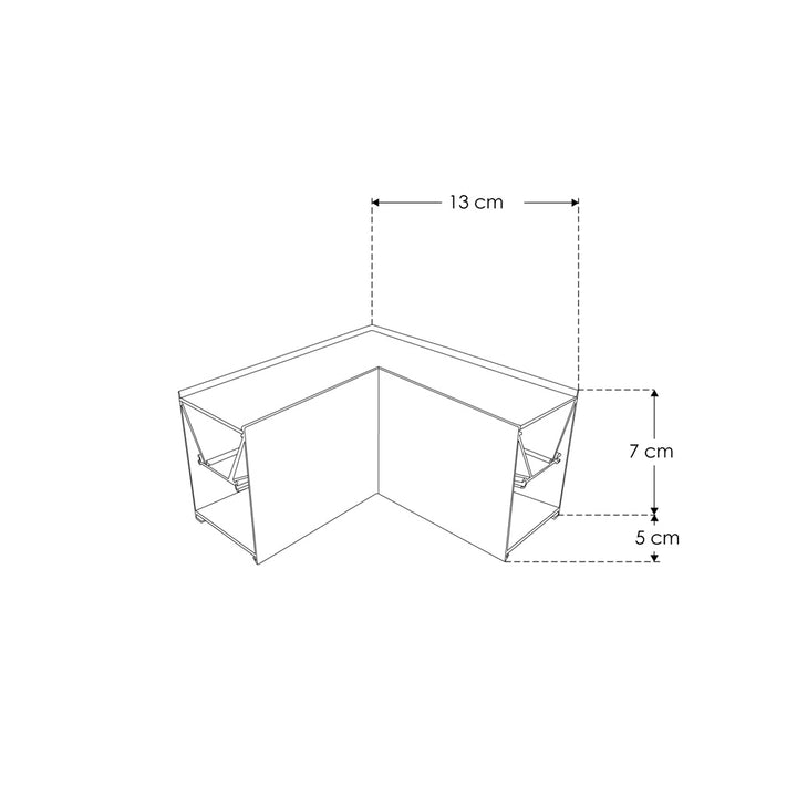Cople de 90° horizontal iluminado 10W para luminarios de la serie ILUINTB, 85 - 277 Vca de iLumileds