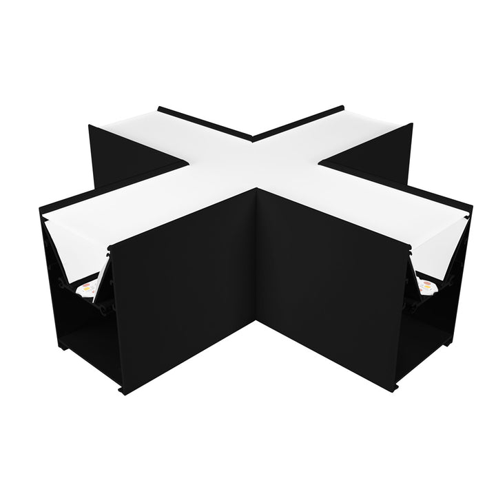 Cople en forma de cruz iluminado 12W para luminarios de la serie ILUINTB, 85 - 277 Vca de iLumileds