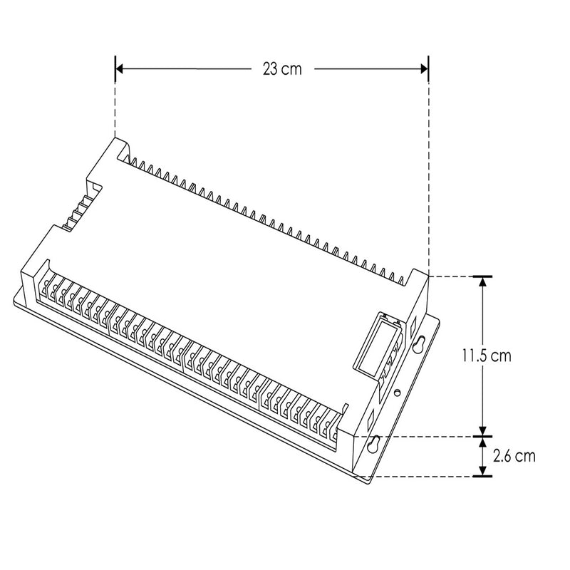 Controlador de tiras LED para iluminación de escaleras (hasta 30 escalones), 12 / 24Vcc (350W máx a 12V / 700W máx a 24V), controlado vía App Wifi de iLumileds