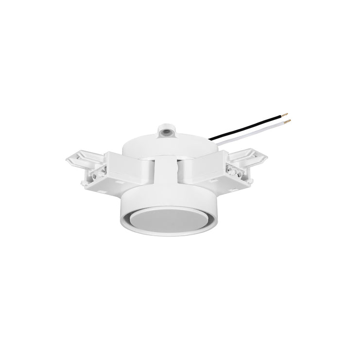 Cople horizontal para dos luminarios ajustable de 45 a 190° para sobreponer con unión iluminada 1W sereie DW opciones color de luz 127V, con 10 cm de cables de alimentación de iLumileds