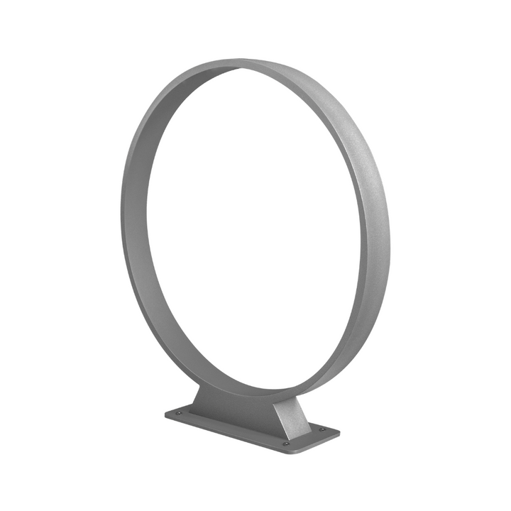 Bolardo aro de luz Gropi 5W luz cálido Ø30cm acabado gris con acrílico difuso anti-reflejante de iLumileds