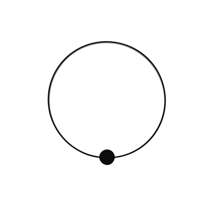 Aro de luz Fibo 51 para sobreponer en techo o muro 51W luz cálida (3000K) Ø80cm de línea Europea iLumileds