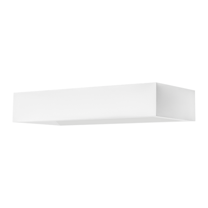 Luminario rectangular de Yeso 18.5cm para muro, incluye base G9 de iLumileds