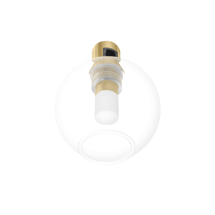 Módulo Tadema Cristal Esférico LED 5W luz cálida (3000K) 360° 24V acabado dorado línea Europa iLumileds