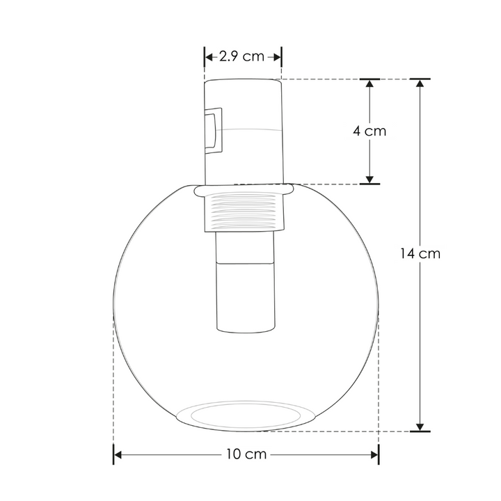 Módulo Tadema Cristal Esférico LED 5W luz cálida (3000K) 360° 24V acabado dorado línea Europa iLumileds