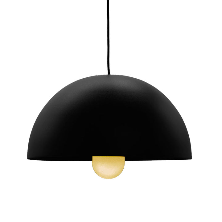 Luminario Bauttí Módulo LED Capsular suspender 7W luz cálida pantalla campana acabado negro de iLumileds