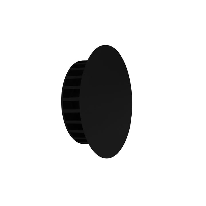 Luminario MaLer para muro 12W con salidas de luz cálida indirecta, fabricado en aluminio acabado negro, 100 -265V, apta para exteriores y zonas húmedas de línea Europea iLumileds