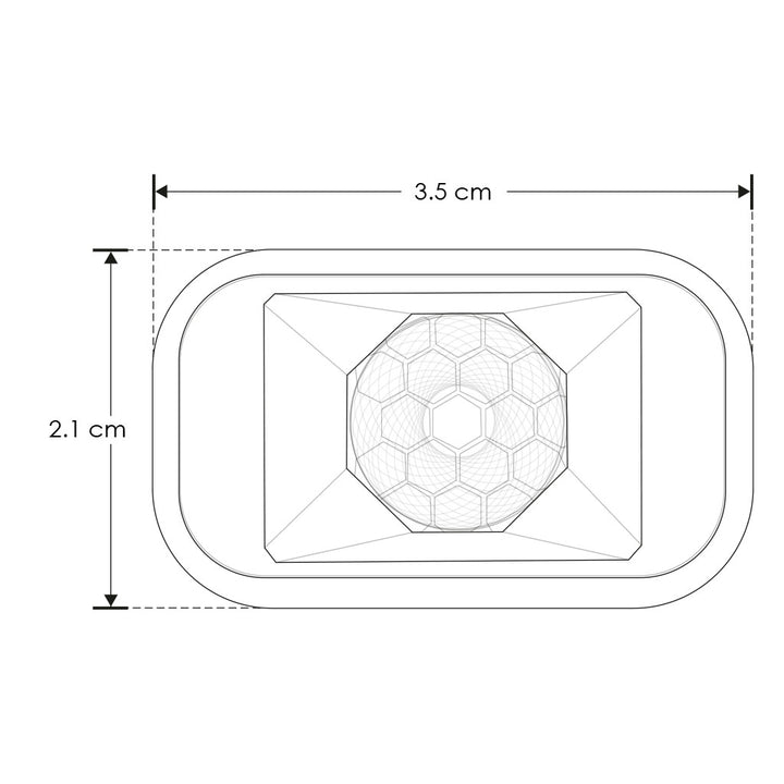 Mini luminario puntual 3W 24° luz cálida (3000K) 48V bajo deslumbramiento con louver para riel magnético de iLumileds