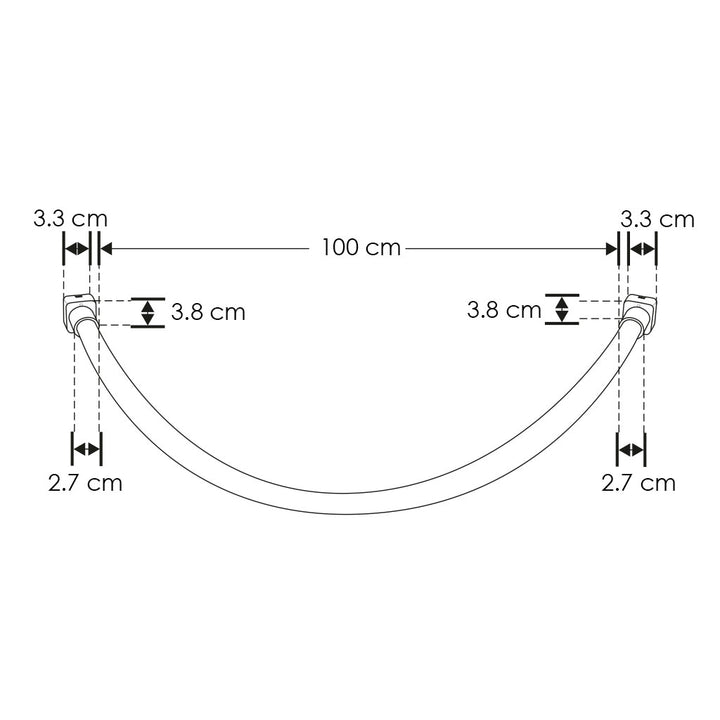 Luminario Tira neón LED 100cm 16W 360° luz cálida (3000K) 48V cc para mini riel magnético de iLumileds