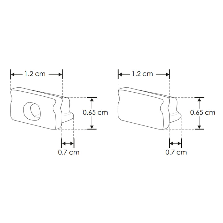 Kit perfil aluminio compatible con lambrin decorativo WPC ILUPA1207KIT -L:2m A:1.2cm Al:0.65cm- incluye difusor y 2 tapas laterales de iLumileds