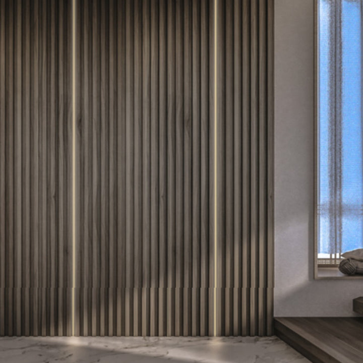 Kit perfil aluminio compatible con lambrin decorativo WPC ILUPA2018KIT. -L:2m A:2cm Al:1.7cm- incluye difusor y 2 tapas laterales de iLumileds