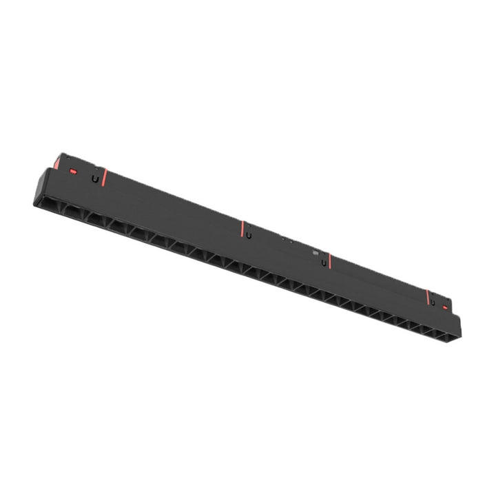 Luminario tipo rectangular puntual 24W 24° 24 cuerpos ópticos 48V cambio de color de luz vía app o iterruptor físico de cálido a frío - 2700K - 4100K - 5500K, para riel magnético de iLumileds